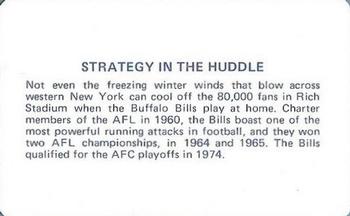 1976 Popsicle #NNO Buffalo Bills Back