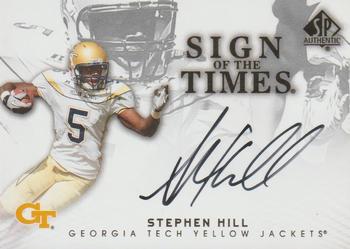 2012 SP Authentic - Sign of the Times #ST-SH Stephen Hill Front