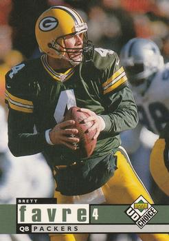 1998 UD Choice Green Bay Packers #GB1 Brett Favre Front