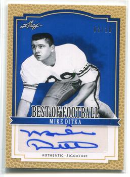 2012 Leaf Best of Football - Blue #BA-MD1 Mike Ditka Front