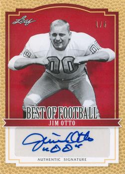 2012 Leaf Best of Football - Red #BA-JO1 Jim Otto Front