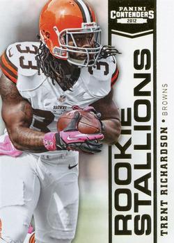 2012 Panini Contenders - Rookie Stallions Gold #12 Trent Richardson Front
