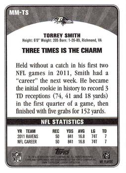 2012 Topps Magic - Magical Moments #MM-TS Torrey Smith Back