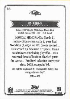 2012 Topps Magic - Mini #88 Ed Reed Back