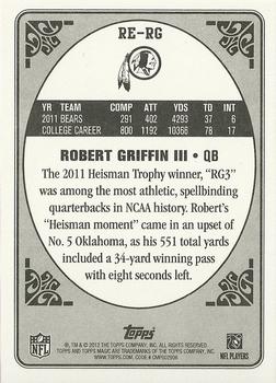 2012 Topps Magic - Rookie Enchantment #RE-RG Robert Griffin III Back