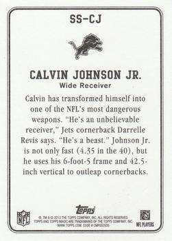 2012 Topps Magic - Supernatural Stars #SS-CJ Calvin Johnson Back