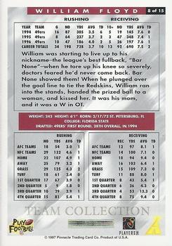 1997 Score San Francisco 49ers #8 William Floyd Back
