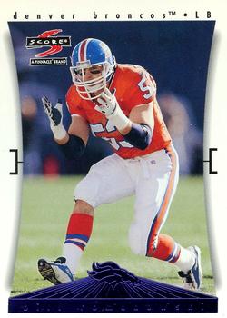 1997 Score Denver Broncos #5 Bill Romanowski Front