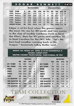 1997 Score Green Bay Packers #5 Edgar Bennett Back