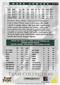 1997 Score Green Bay Packers #9 Mark Chmura Back