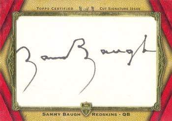 2012 Topps Supreme - Hall of Fame Cut Autographs #SCS-SB Sammy Baugh Front
