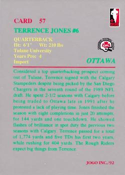1992 JOGO #57 Terrence Jones Back