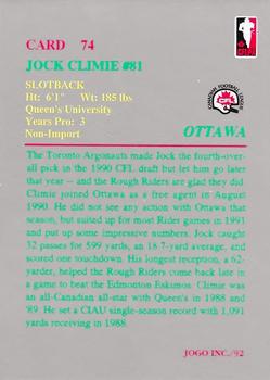 1992 JOGO #74 Jock Climie Back