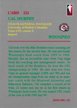 1992 JOGO #121 Cal Murphy Back