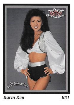 1994-95 Sideliners Pro Football Cheerleaders #R31 Karen Kim Front
