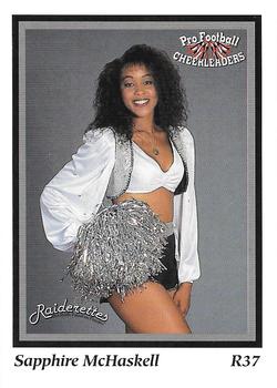 1994-95 Sideliners Pro Football Cheerleaders #R37 Sapphire McHaskell Front