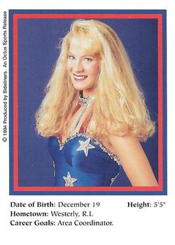 1994-95 Sideliners Pro Football Cheerleaders #P18 Emily Comeau Back