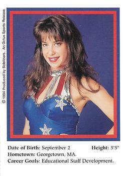 1994-95 Sideliners Pro Football Cheerleaders #P27 Stacey Mendez Back