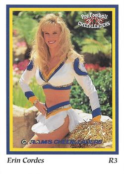 1994-95 Sideliners Pro Football Cheerleaders #R3 Erin Cordes Front