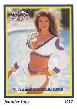 1994-95 Sideliners Pro Football Cheerleaders #R17 Jennifer Inge Front