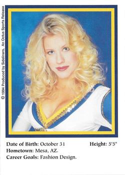 1994-95 Sideliners Pro Football Cheerleaders #R33 Renee Pawelec Back