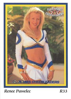 1994-95 Sideliners Pro Football Cheerleaders #R33 Renee Pawelec Front