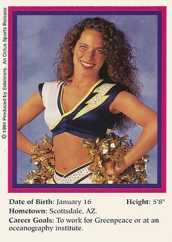 1994-95 Sideliners Pro Football Cheerleaders #C17 Kellie Wright Back