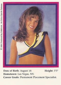 1994-95 Sideliners Pro Football Cheerleaders #C1 Angela Donovan Back