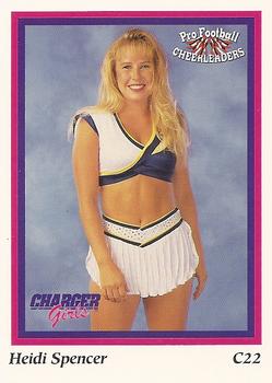 1994-95 Sideliners Pro Football Cheerleaders #C22 Heidi Spencer Front