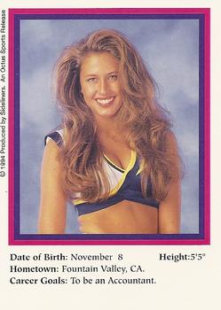 1994-95 Sideliners Pro Football Cheerleaders #C3 Jenni Lee Back
