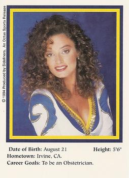 1994-95 Sideliners Pro Football Cheerleaders #R1 Heather Barry Back
