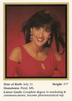 1994-95 Sideliners Pro Football Cheerleaders #S20 Raquel Michelle White Back