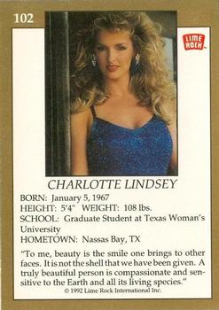 1992 Lime Rock Pro Cheerleaders #102 Charlotte Lindsey Back
