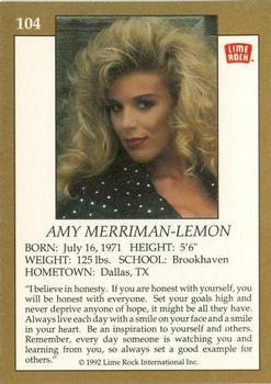 1992 Lime Rock Pro Cheerleaders #104 Amy Merriman-Lemon Back