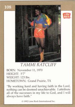 1992 Lime Rock Pro Cheerleaders #108 Tammi Ratcliff Back
