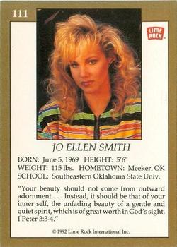 1992 Lime Rock Pro Cheerleaders #111 Jo Ellen Smith Back