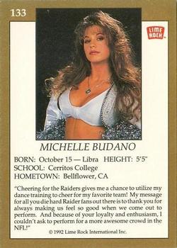 1992 Lime Rock Pro Cheerleaders #133 Michelle Budano Back