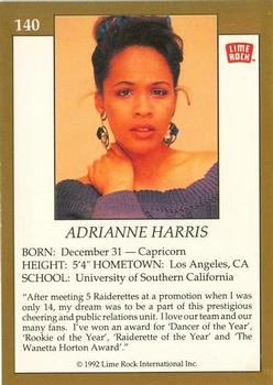1992 Lime Rock Pro Cheerleaders #140 Adrianne Harris Back