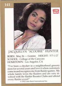 1992 Lime Rock Pro Cheerleaders #141 Jacquelyn Hunter Back