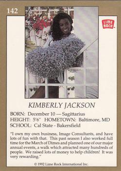1992 Lime Rock Pro Cheerleaders #142 Kimberly Jackson Back