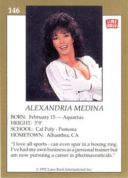 1992 Lime Rock Pro Cheerleaders #146 Alexandria Medina Back