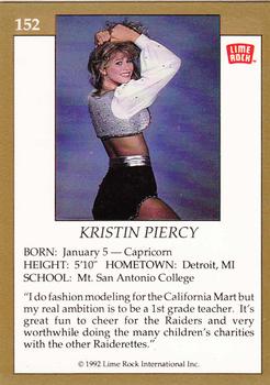 1992 Lime Rock Pro Cheerleaders #152 Kristin Piercy Back