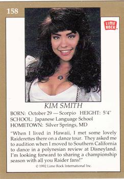 1992 Lime Rock Pro Cheerleaders #158 Kim Smith Back