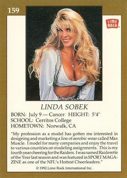 1992 Lime Rock Pro Cheerleaders #159 Linda Sobek Back