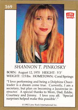 1992 Lime Rock Pro Cheerleaders #169 Shannon Pinkosky Back