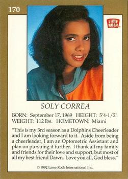 1992 Lime Rock Pro Cheerleaders #170 Soly Correa Back