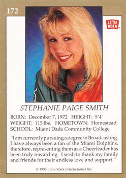 1992 Lime Rock Pro Cheerleaders #172 Stephanie Smith Back