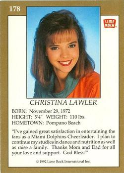 1992 Lime Rock Pro Cheerleaders #178 Christina Lawler Back