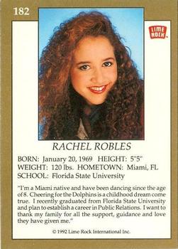 1992 Lime Rock Pro Cheerleaders #182 Rachel Robles Back