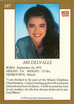 1992 Lime Rock Pro Cheerleaders #187 Ari Delvalle Back
